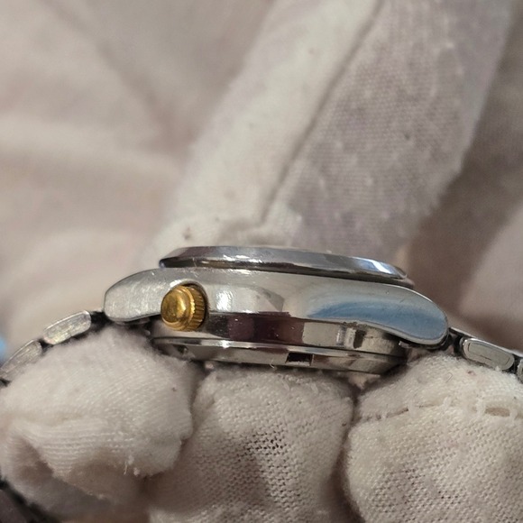 Vintage Citizen Automatic Watch 21 Jewels Gold Dial Day Date Y2K Quiet Luxury